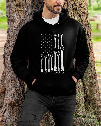 Mechanic Flag American Patriotic Flag Car Mechanic USA Flag T-Shirt - Gift For Mechanic - DONN (SKUM08-D09)