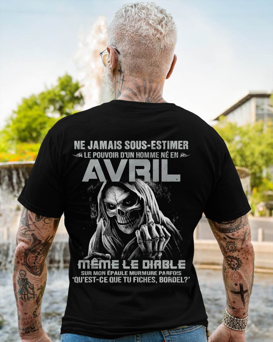LE POUVOIR D’UN HOMME NÉ EN – T-SHIRT POUR HOMME – DOAN04 (SKU08-61-04)