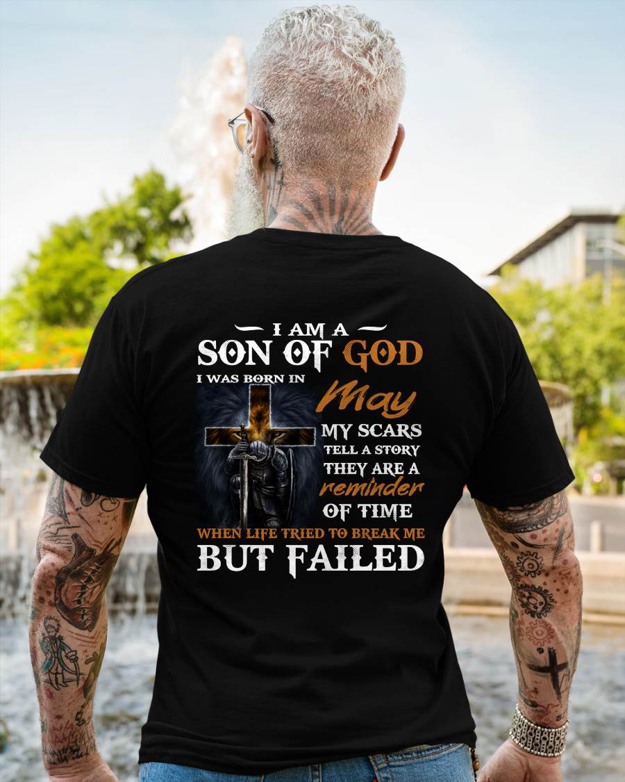 May - I Am A Son Of God - T Shirt For Man - DONN05 (SKU2605-57-05)