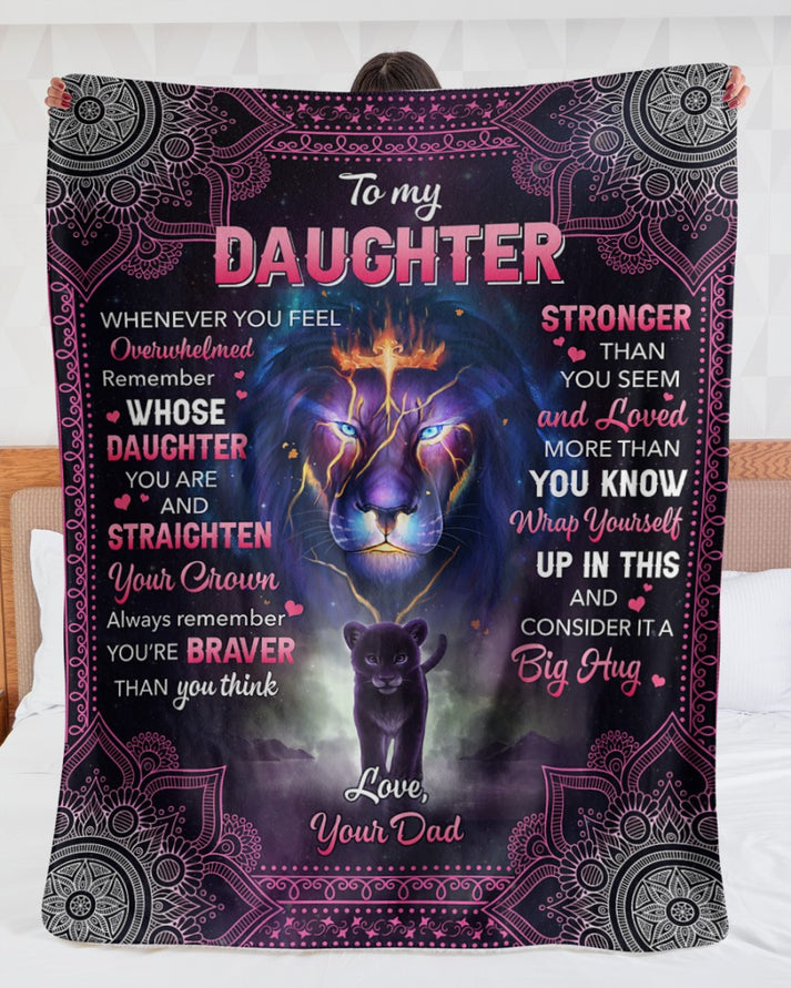Special Gift for Your Daughter - From Dad Blanket (SKUB10-106)