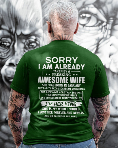 Awesome wife January - Perfect gift for your husband - EBIL01 (SKU68-79-01)