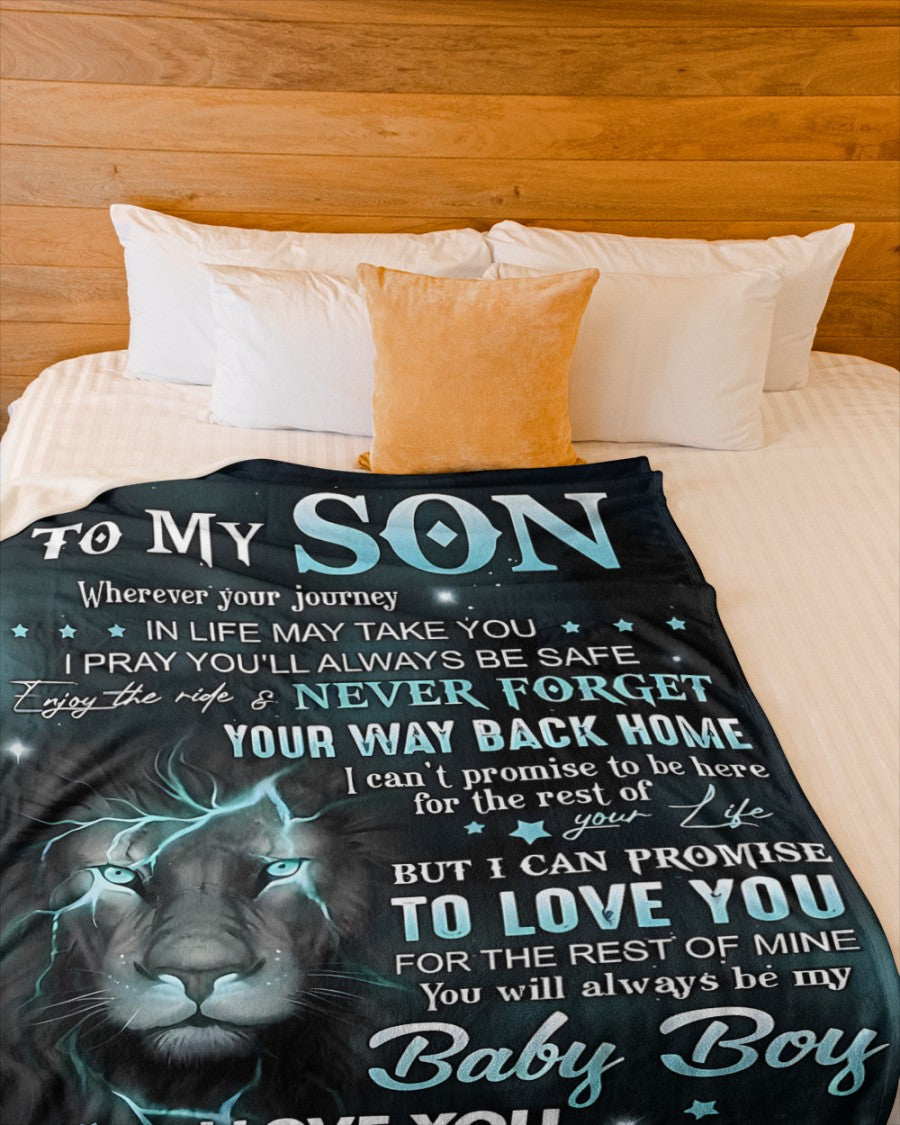 Special Gift For Your Son Blanket - From Mom (SKUB11-64) FULL