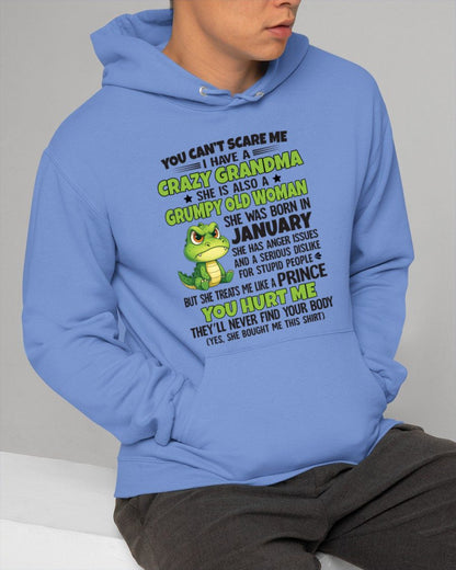 JANUARY - YOU CAN'T SCARE ME - FOR GRANDSON - GIFT FROM GRANDMA - EBIL01 (SKU09-85-01)