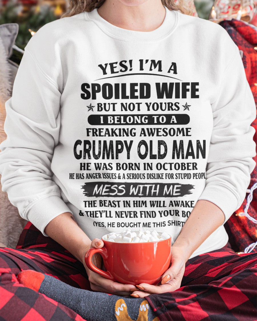 Grumpy Old Man October – Perfect gift for wife From Husband – Ebil10 (SKU08-63-10)