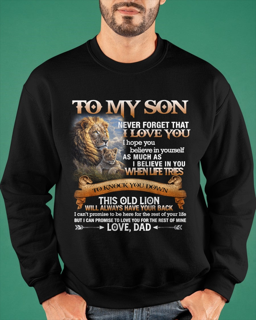 To My Son T-Shirt – Gift From Dad / Man - EBIL00 (SKU12-76)