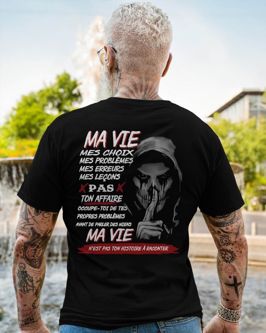 MA VIE – T-shirt pour homme – DONN00 (SKU12-247)