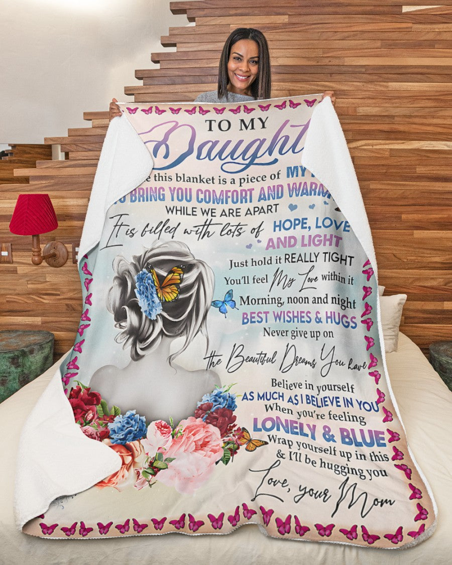 Special Gift For Your Daughter Blanket - From Mom (SKUB12-104)