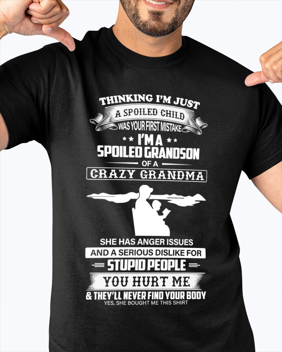 Spoiled by Grandma Shirt – From Grandma to Grandson EBIL00 (SKU-GMS2-00)