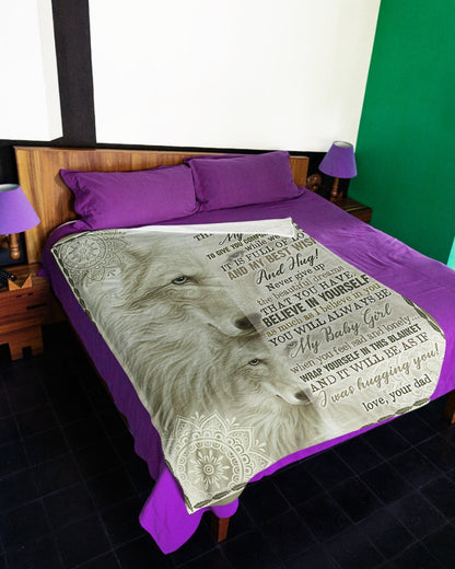 Special Gift For Your Daughter Blanket - From Dad