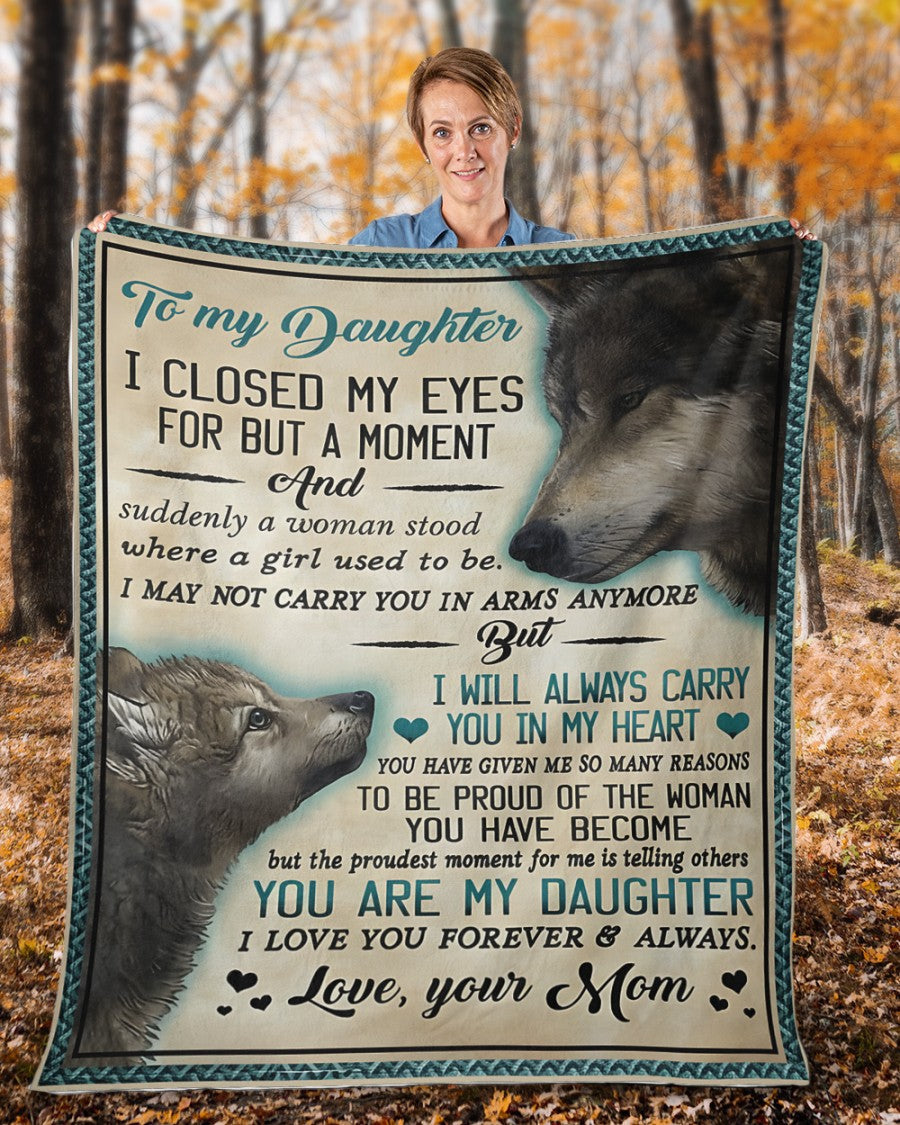 Special Gift For Your Daughter Blanket - From Mom (SKUB12-218)