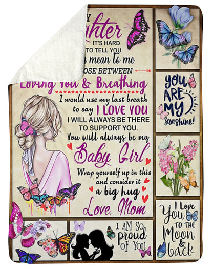 Special Gift For Your Daughter Blanket - From Mom