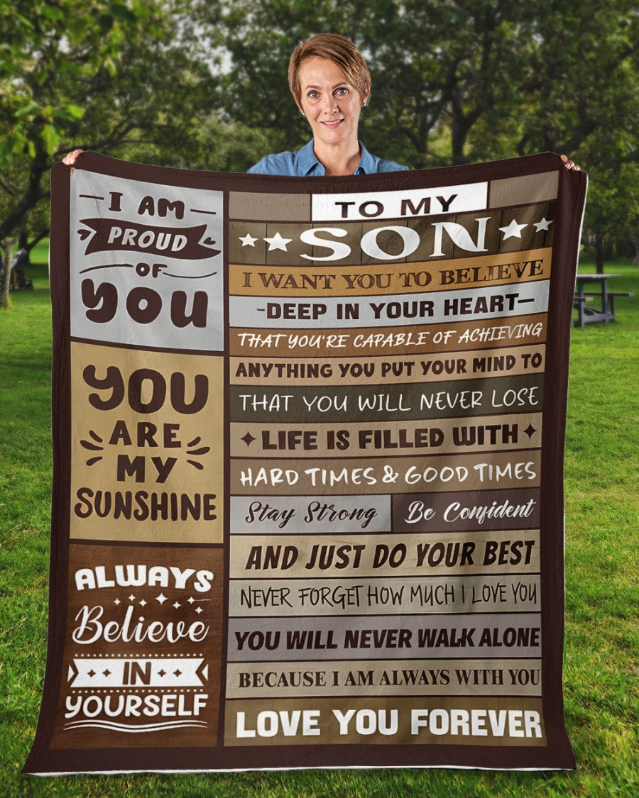 Special Gift For Your Son Blanket - From Mom (SKUB12-236)