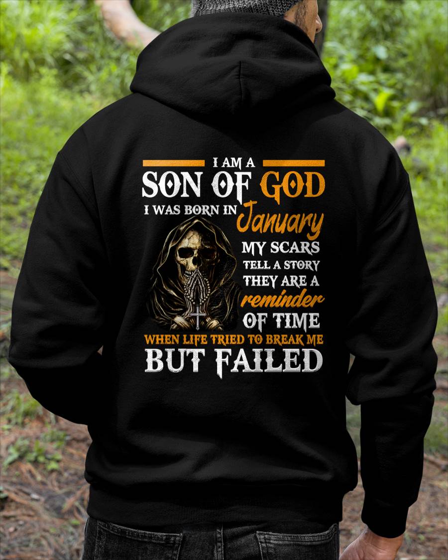 JANUARY - I AM A SON OF GOD - T SHIRT FOR MAN - DONN01 (SKU2607-143-01)