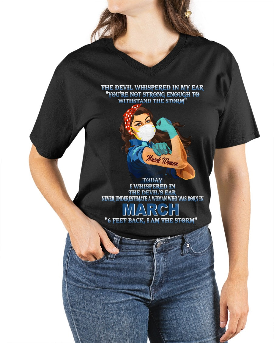 Never Underestimate A Woman Born In March – March Woman “I Am The Storm” - FMA / EBIL03 (SKU12-322-03)