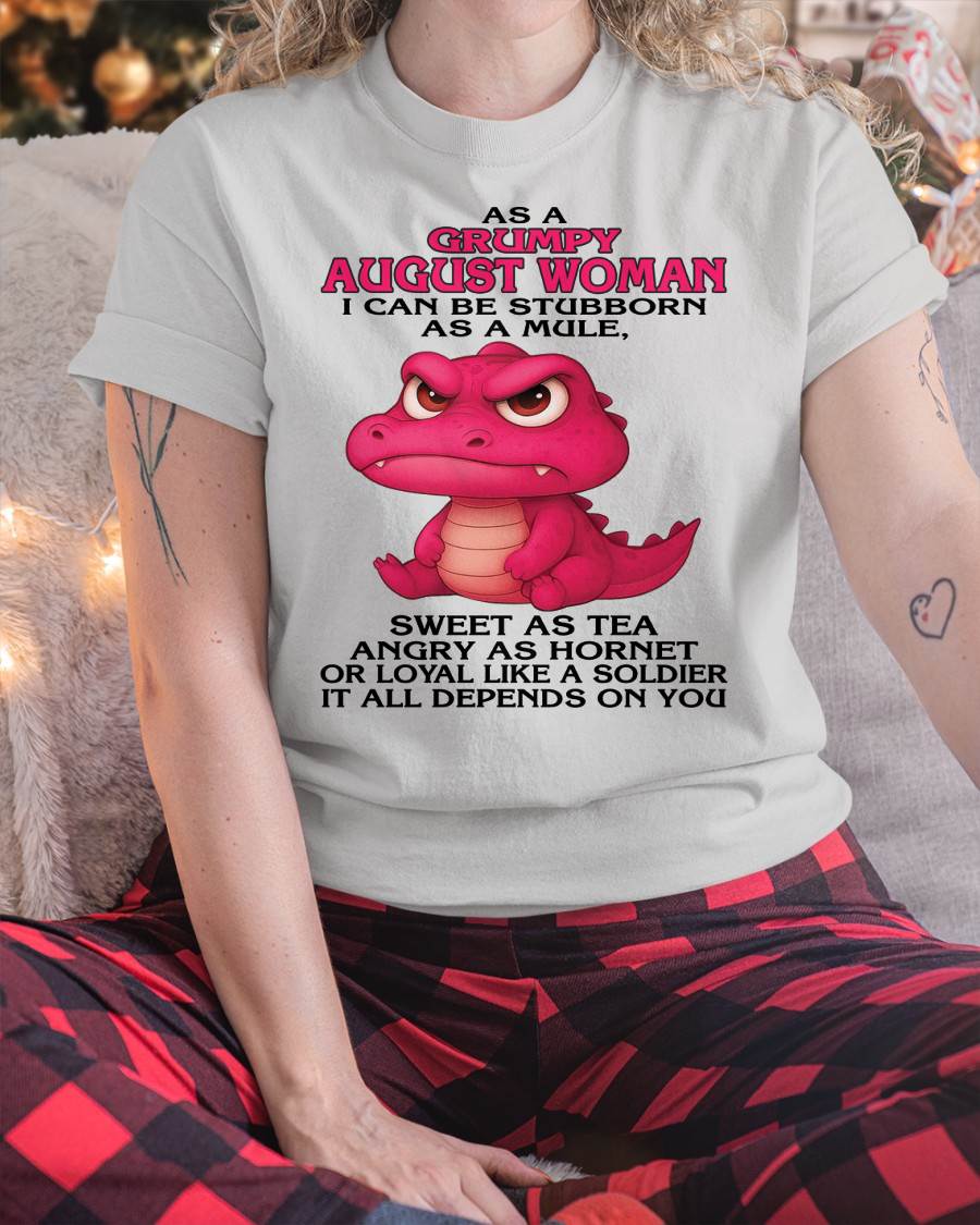 As A Grumpy January Woman - T Shirt For Woman - DONN08 (SKU09-31-08)