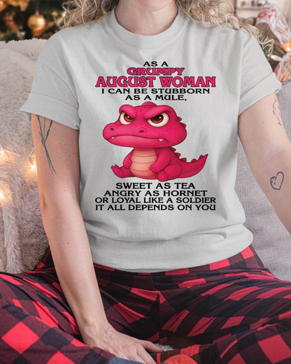 As A Grumpy January Woman - T Shirt For Woman - DONN08 (SKU09-31-08)
