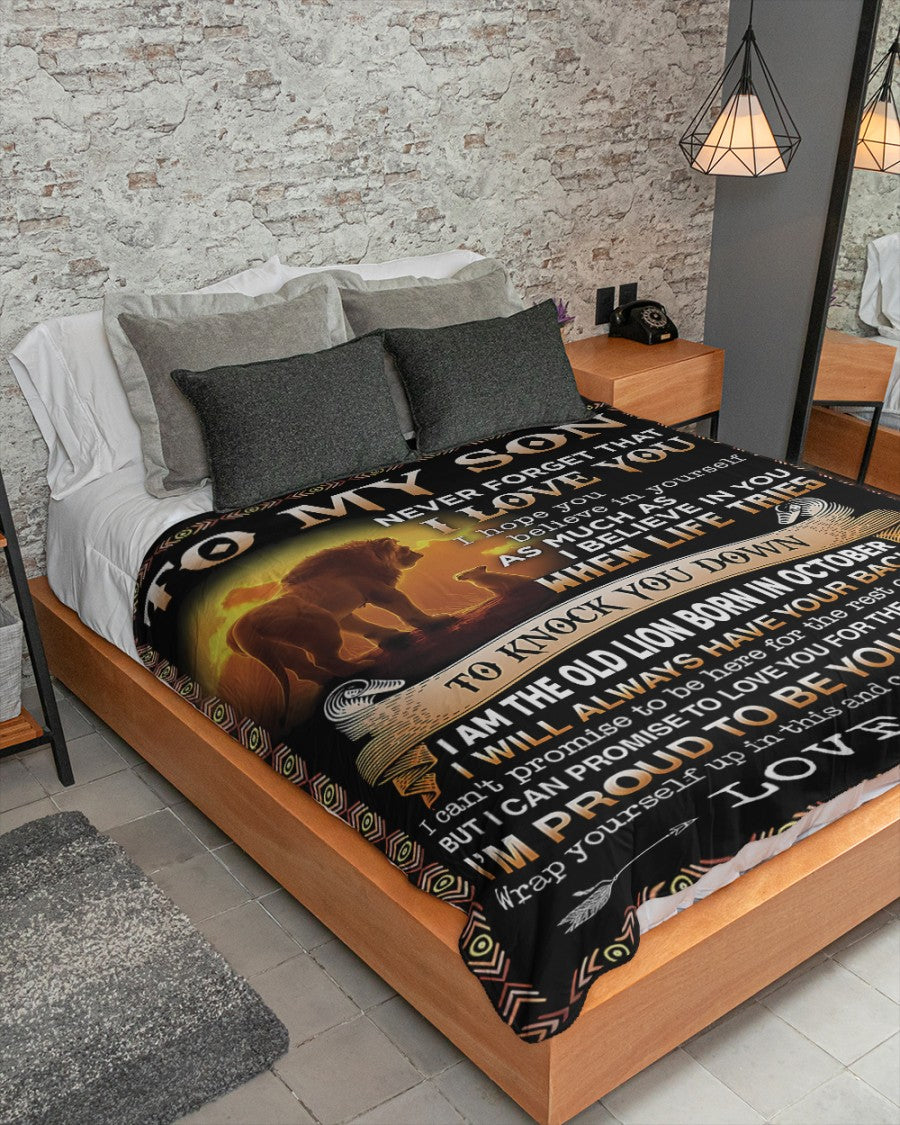 Special Gift For Your Son Blanket - From Mom (SKUB09-140-10)