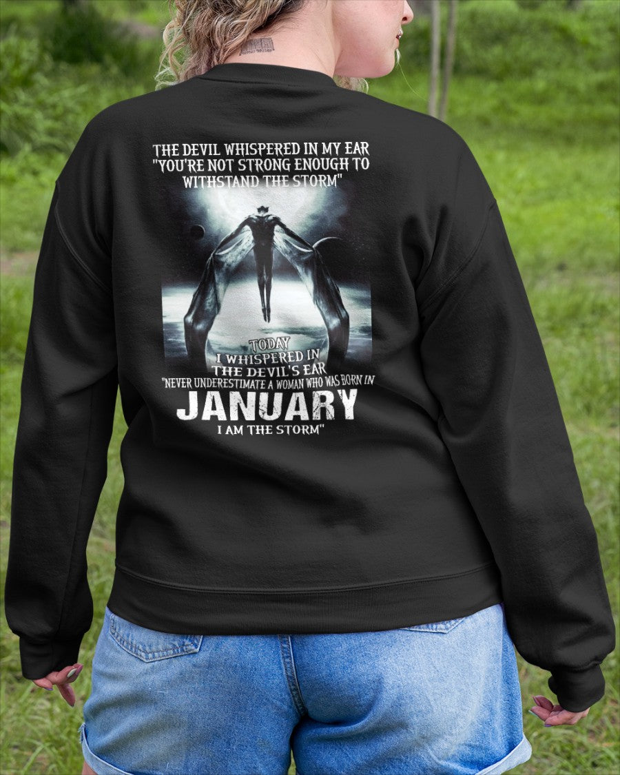 January - The Devil Whispered In My Ear - T-Shirt For Woman - DONN01 (SKU-CHAUU-01)