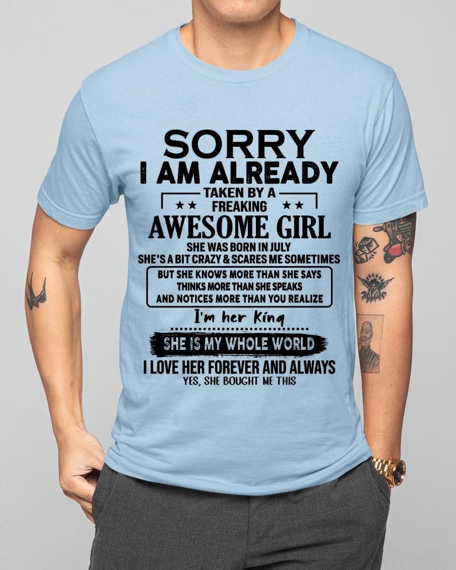 July - Awesome Girl born in July - Special gift for your boyfriend - From Wife EBIL07 (SKU.AT16)