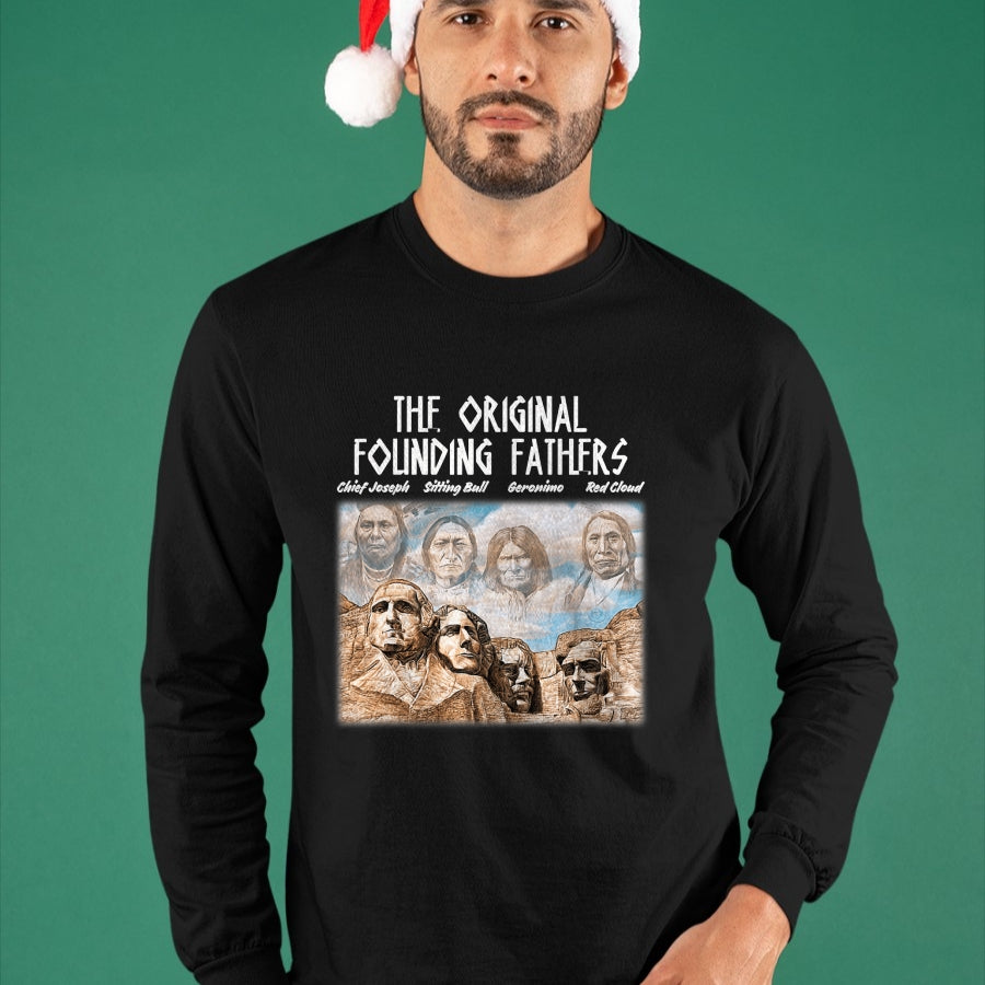 Native American T-Shirts, Vintage Native American Unisex T-Shirt/Hoodie/Sweatshirt HLT00 - The Original Founding Fathers Native American T-Shirt (3)