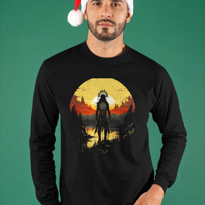 Native American T-Shirts, Vintage Native American Unisex T-Shirt/Hoodie/Sweatshirt HLT00 - Native American Heritage Chief T-Shirt (1)