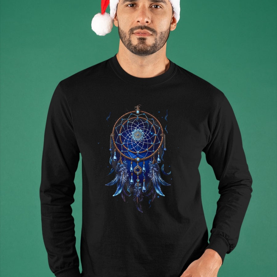 Native American T-Shirts, Vintage Native American Unisex T-Shirt/Hoodie/Sweatshirt HLT00 - Native American Dreamcatcher Indian Design T-Shirt (1)