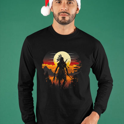 Native American T-Shirts, Vintage Native American Unisex T-Shirt/Hoodie/Sweatshirt HLT00 - Native American Chief Tribes Culture Sacred Sioux T-Shirt