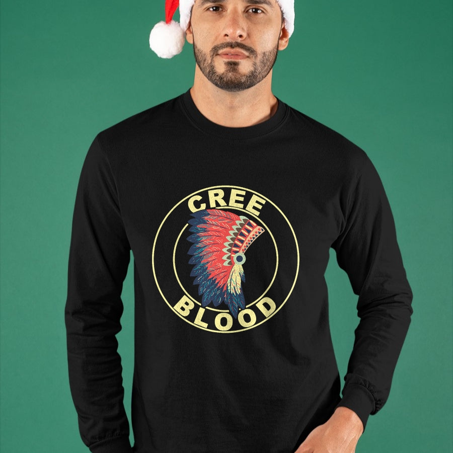 Native American T-Shirts, Vintage Native American Unisex T-Shirt/Hoodie/Sweatshirt HLT00 - American Flag - Comanche Blood Headdress Native American Comanche Tribe T-Shirt