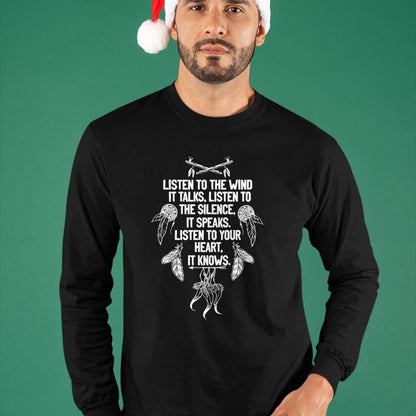 Native American T-Shirts, Vintage Native American Unisex T-Shirt/Hoodie/Sweatshirt HLT00 - Native American Dreamcatcher Poem Women T-Shirt (1)