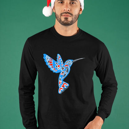 Native American T-Shirts, Vintage Native American Unisex T-Shirt/Hoodie/Sweatshirt HLT00 - Hummingbird Native American Indian Tribal Graphic T-Shirt
