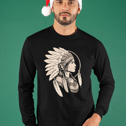 Native American T-Shirts, Vintage Native American Unisex T-Shirt/Hoodie/Sweatshirt HLT00 - Native American Woman Indian Day Pride Indigenous Cherokee T-Shirt