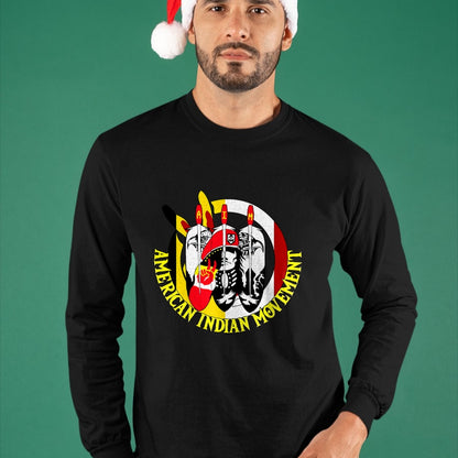 Native American T-Shirts, Vintage Native American Unisex T-Shirt/Hoodie/Sweatshirt HLT00 - Native American Pride Indian Movement T-Shirt