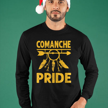 Native American T-Shirts, Vintage Native American Unisex T-Shirt/Hoodie/Sweatshirt HLT00 - American Flag - comanche Pride Native American vintage Gift Men Women T-Shirt
