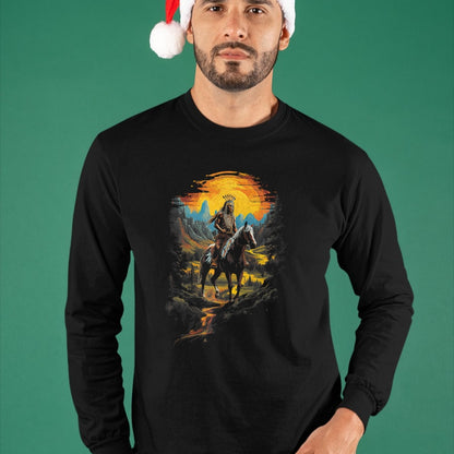 Native American T-Shirts, Vintage Native American Unisex T-Shirt/Hoodie/Sweatshirt HLT00 - Native American Heritage Chief T-Shirt (4)