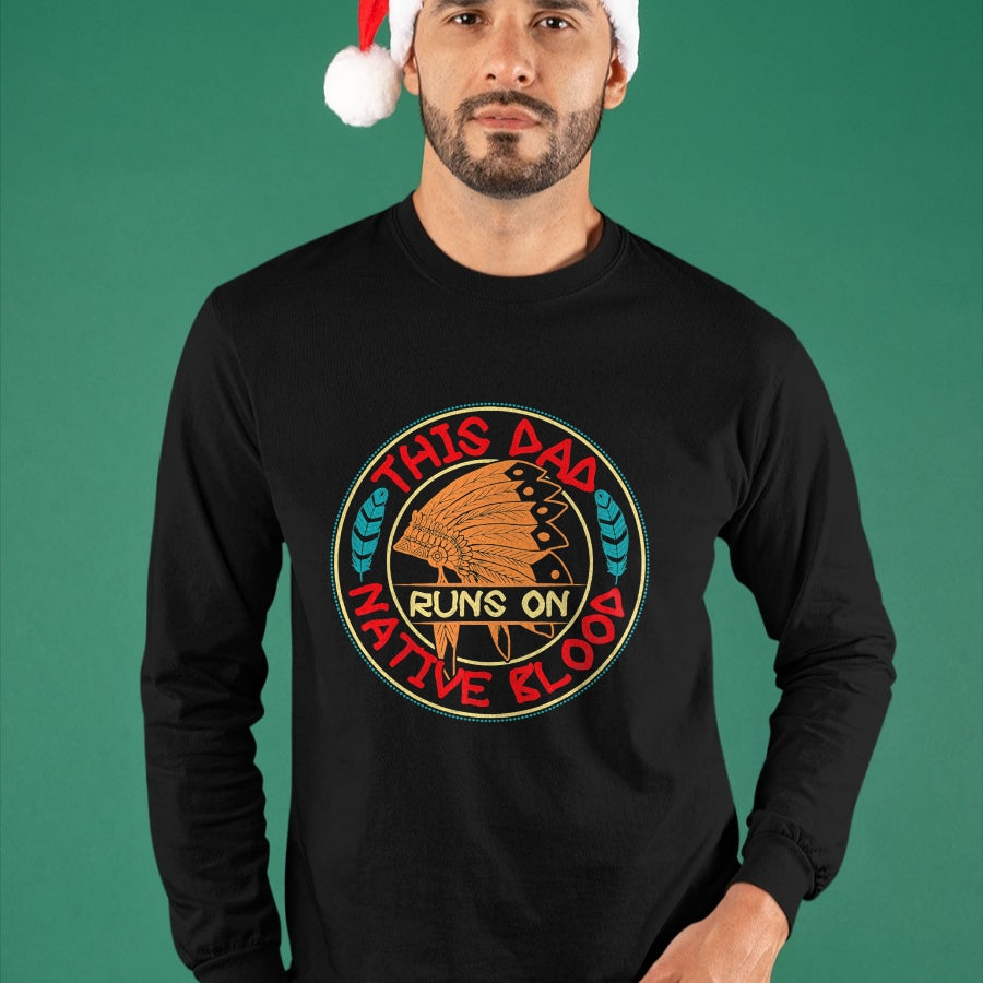 Native American T-Shirts, Vintage Native American Unisex T-Shirt/Hoodie/Sweatshirt HLT00 - Mens Native American Quote for a Proud Native American dad T-Shirt