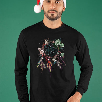Native American T-Shirts, Vintage Native American Unisex T-Shirt/Hoodie/Sweatshirt HLT00 - Native American Indian Colorful Dreamcatcher T-Shirt (1)