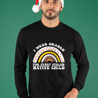 Native American T-Shirts, Vintage Native American Unisex T-Shirt/Hoodie/Sweatshirt HLT00 - I Wear Orange For Every American Native Child Indian Pride T-Shirt (1)