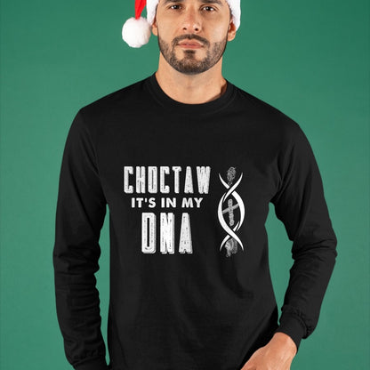 Native American T-Shirts, Vintage Native American Unisex T-Shirt/Hoodie/Sweatshirt HLT00 - American Flag - Choctaw Native American DNA Roots Indian Pride T-Shirt (1)