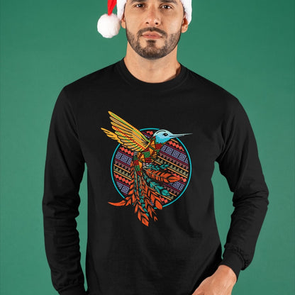 Native American T-Shirts, Vintage Native American Unisex T-Shirt/Hoodie/Sweatshirt HLT00 - Hummingbird Tribal Art Native American Indian Indigenous T-Shirt (1)