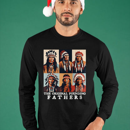 Native American T-Shirts, Vintage Native American Unisex T-Shirt/Hoodie/Sweatshirt HLT00 - The Original Founding Fathers Native American T-Shirt (1)