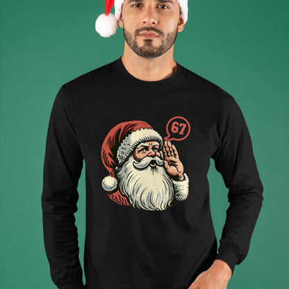 67 Christmas Funny Six Seven Meme Brainrot Santa Claus Boys T-Shirt - Christmas Unisex T-Shirt/Hoodie/Sweatshirt - HNDS00