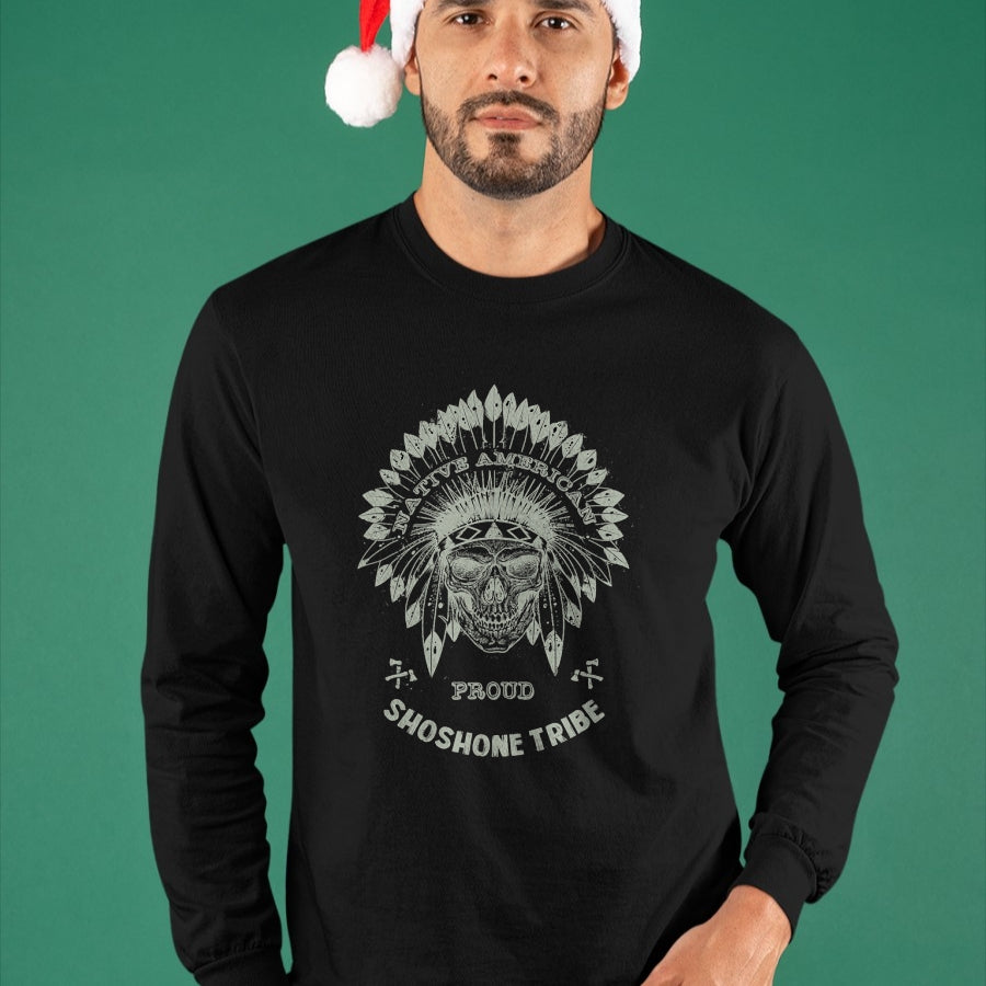 Native American T-Shirts, Vintage Native American Unisex T-Shirt/Hoodie/Sweatshirt HLT00 - Sioux Blood Indian Chief Native American Indian Tribe T-Shirt