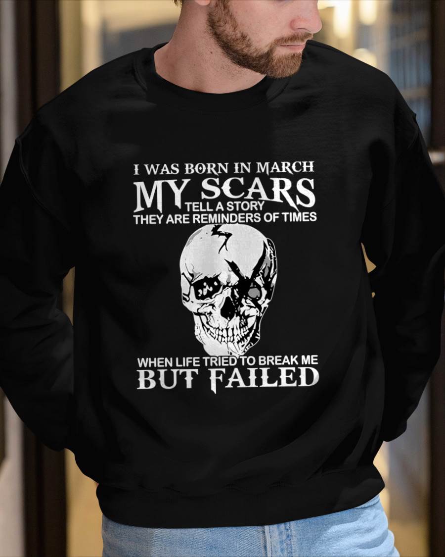 MARCH - MY SCARS - T SHIRT FOR MAN - DONN03 (SKU2608-412-03)