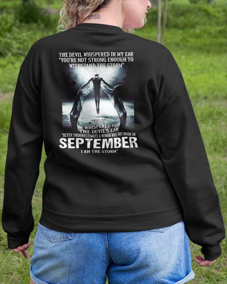 September - The Devil Whispered In My Ear - T-Shirt For Woman - DONN09 (SKU-CHAUU-09)