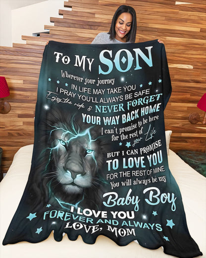 Special Gift For Your Son Blanket - From Mom (SKUB11-64) FULL