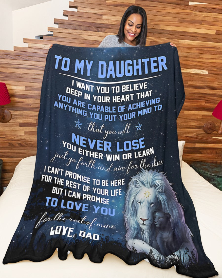 Special Gift For Your Daughter Blanket - From Dad03
