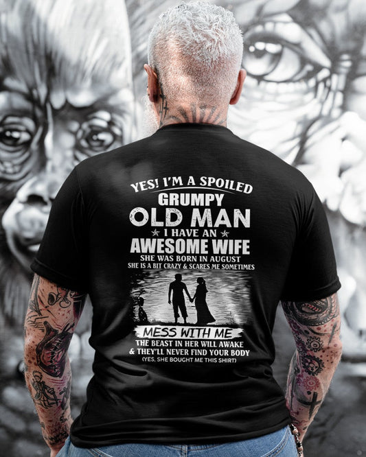 Awesome wife was born August - Gift for boyfriend, Gift for husband from wife - Perfect gift for your husband - ccdi08 (SKU10-79-08)