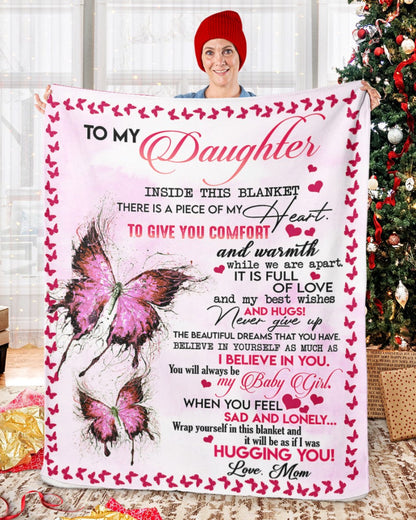 Special gift for daughter - from mom - blanket