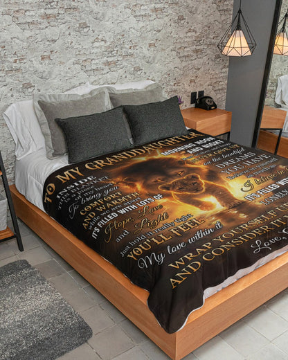 Special Gift For Your Granddaughter Blanket - From Grandpa (SKUB12-87)