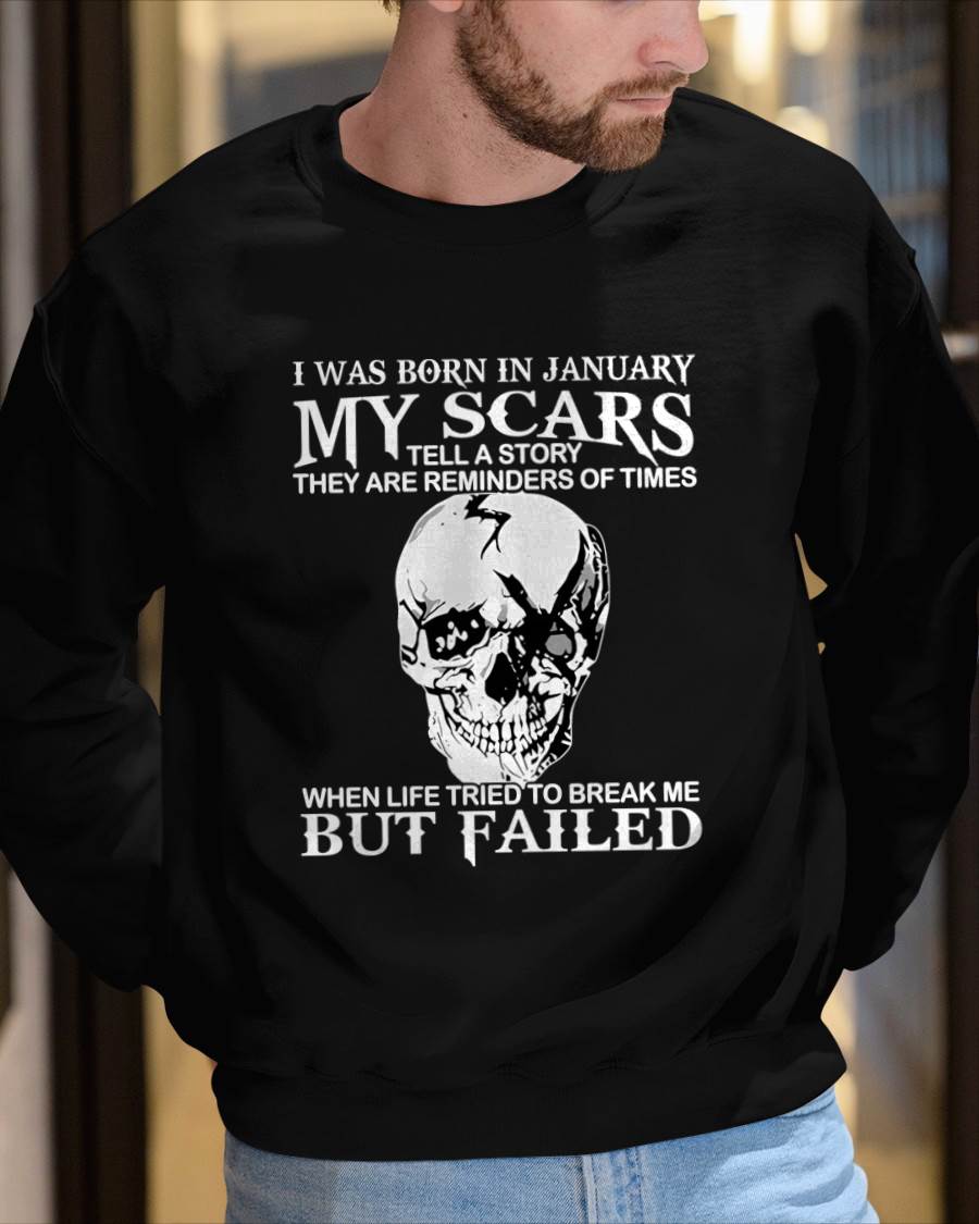 JANUARY - MY SCARS - T SHIRT FOR MAN - DONN01 (SKU2608-412-01)
